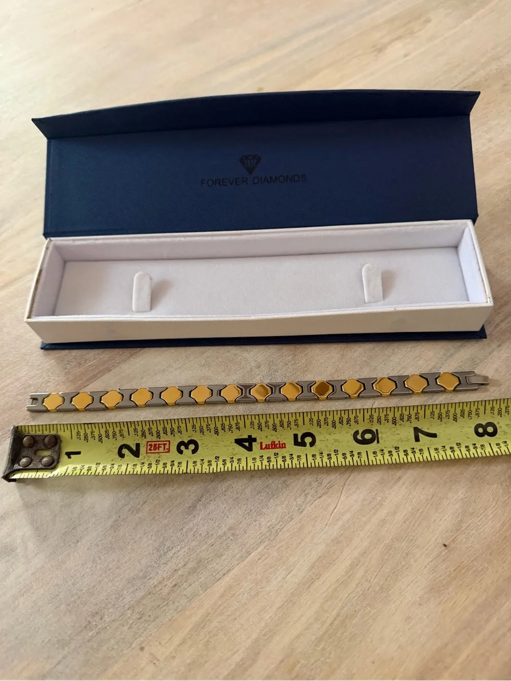 Men’s NEW Gold IP Tungsten Bracelet with Tungsten Links